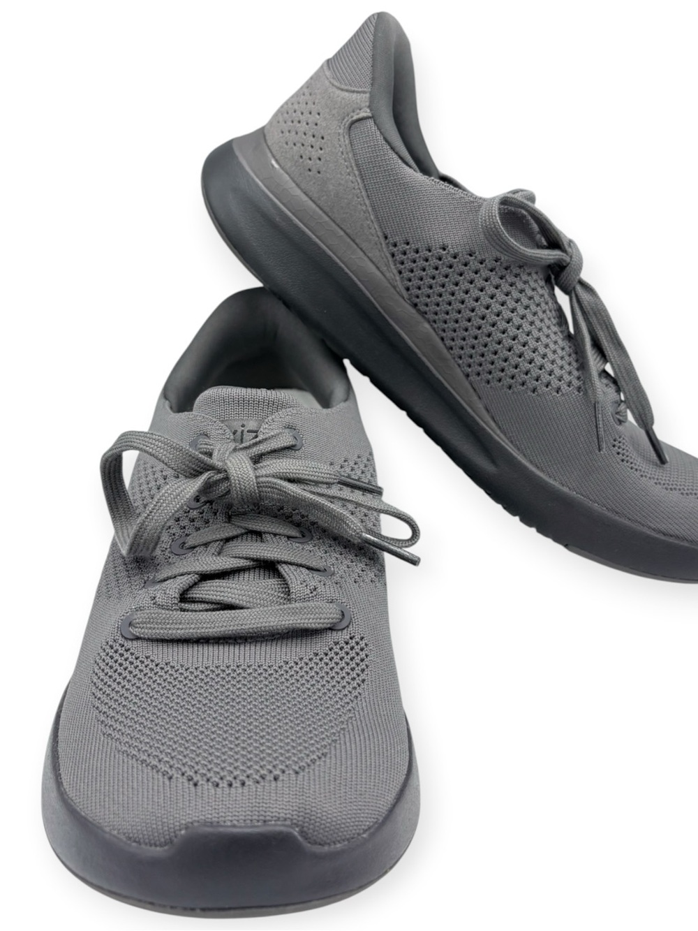 Kizik Lima Hands Free Shoes Mens 8 Womens 9.5 Gray Black Athletic Sneakers *READ